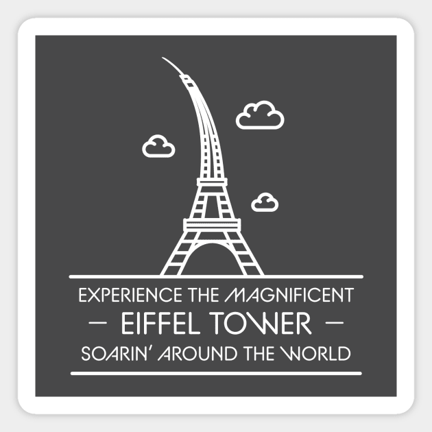 Soarin' Eiffel Tower Magnet by GoAwayGreen